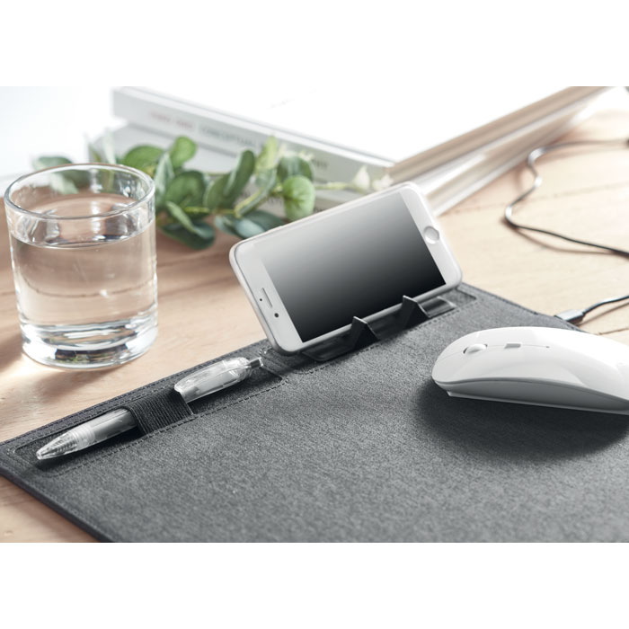 Коврик для мыши 15W, каменный серый-1