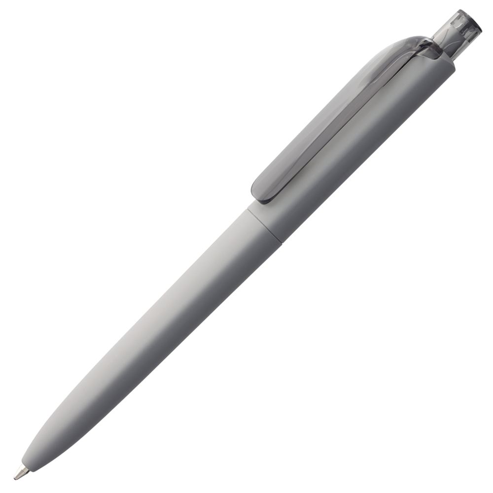 Ручка шариковая Prodir DS8 PRR-T Soft Touch, серая-0