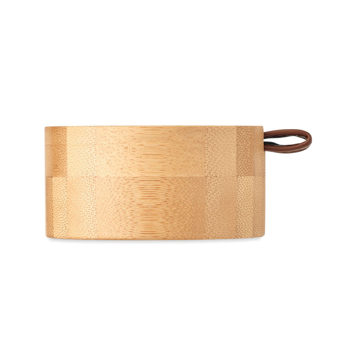 Шкатулка с зеркалом бамбуковая, древесный-4