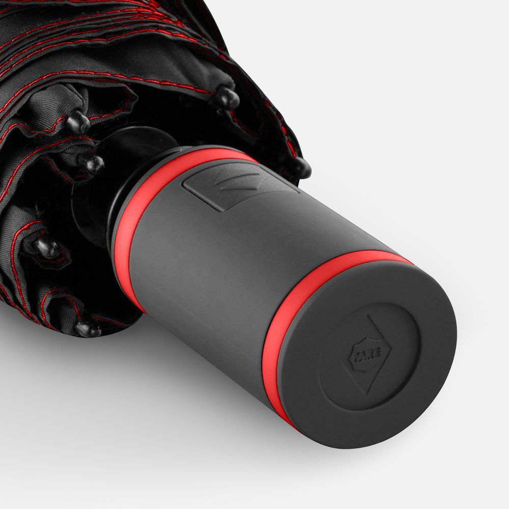 Зонт складной AOC Mini с цветными спицами, красный-3