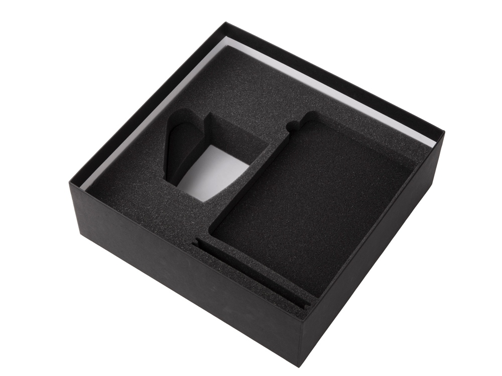 Подарочный набор c блокнотом C2, ручкой и кружкой, серый-2