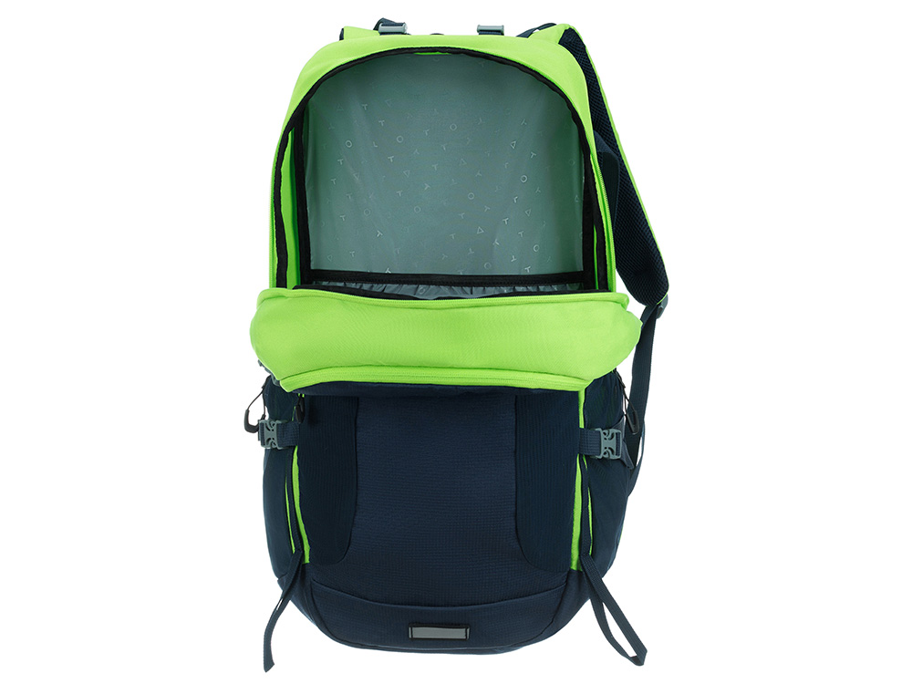 Туристический рюкзак TORBER КЕМПИНГ, синий/салатовый, полиэстер, 36 х 54 х 16 см-5