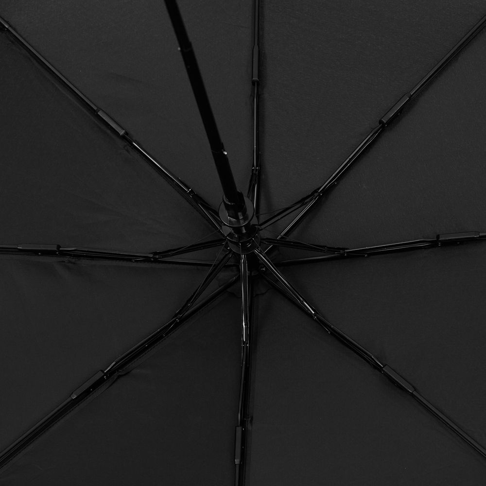 Зонт складной Edgeline, черный с красным-1