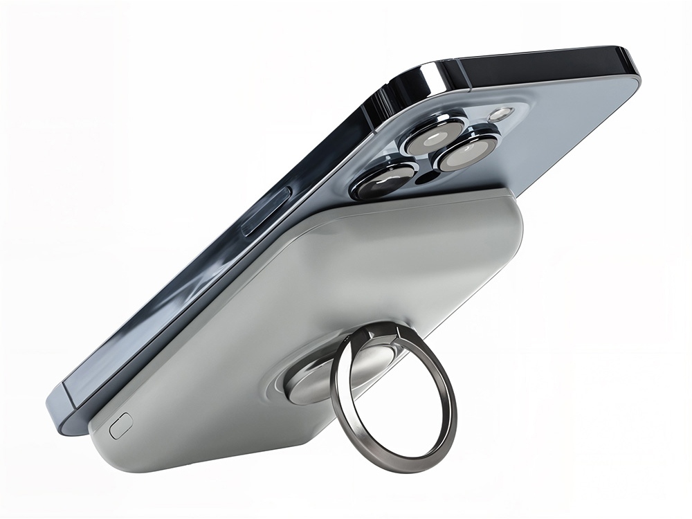 Магнитный беспроводной внешний аккумулятор MagnetIQ, 5000 mah, 10 W, серый Cool gray 7C-8