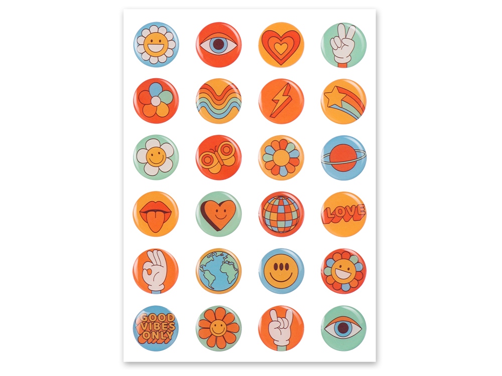 Сет объемных стикеров из эпоксидной смолы, А5-0