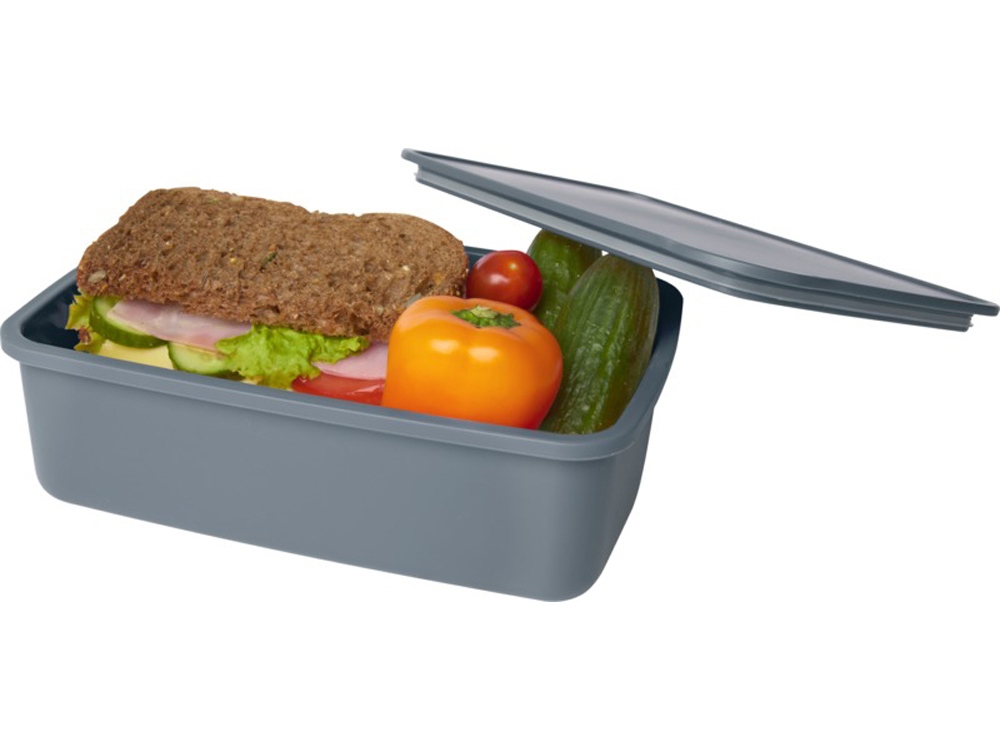 Dovi Контейнер для завтрака из переработанного пластика , slate grey-2