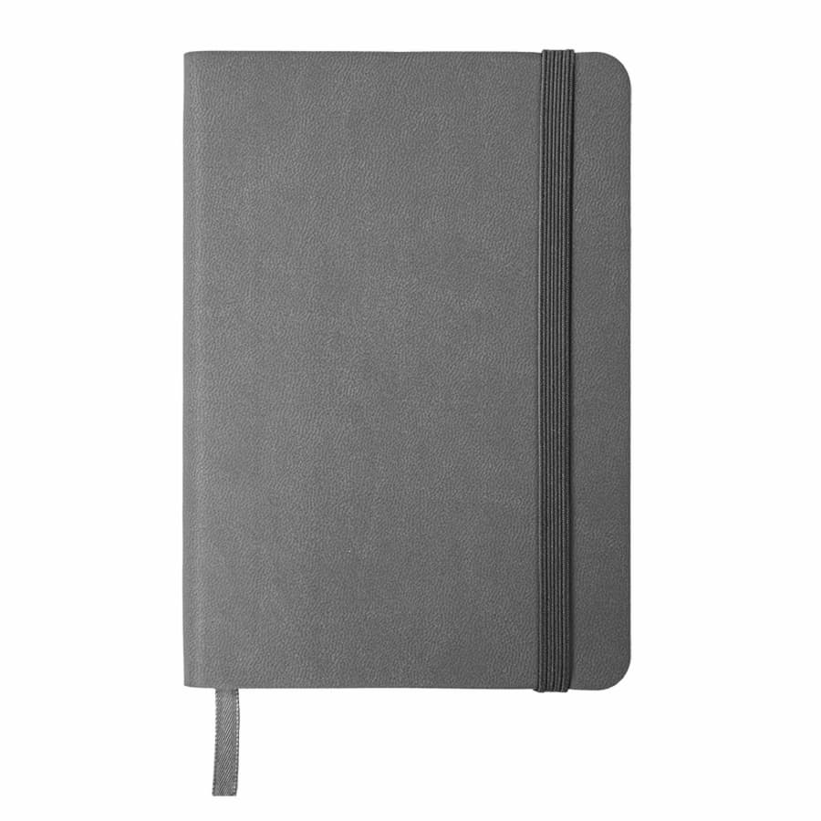 Блокнот SHADY JUNIOR с элементами планирования,  А6, серый, кремовый блок в клетку, серый-1