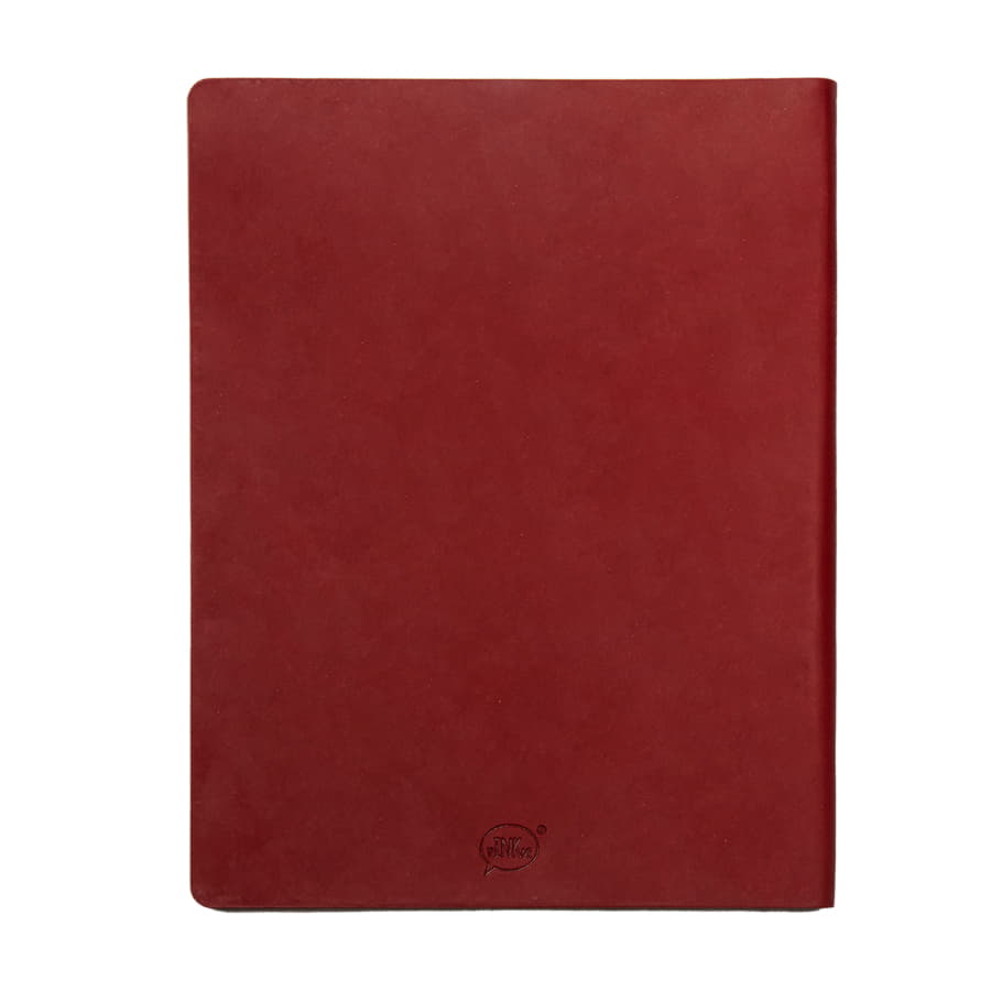 Бизнес-блокнот BIGGY, формат B5,  в клетку, бордовый-2