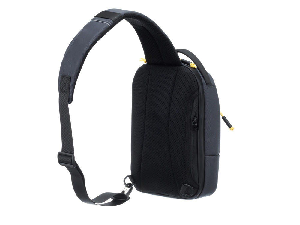 Рюкзак TORBER ВОЯЖ на одно плечо, серый, полиэстер 900D, 20х10х30 см, 5 л-2