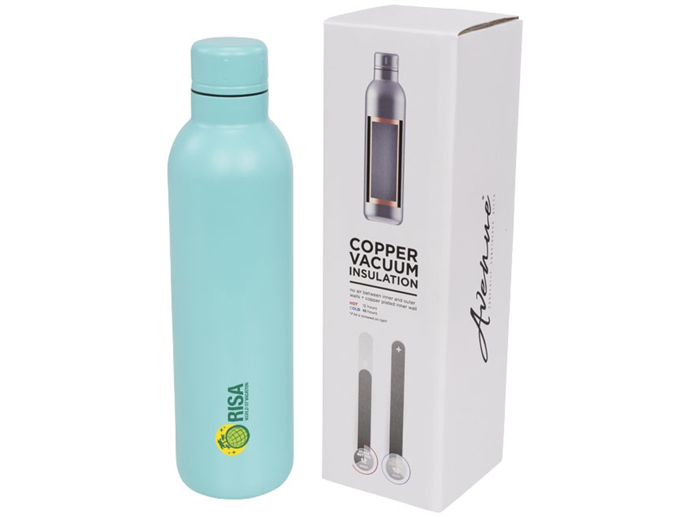 Спортивная бутылка Thor с вакуумной изоляцией объемом 510 мл,  мятный-4