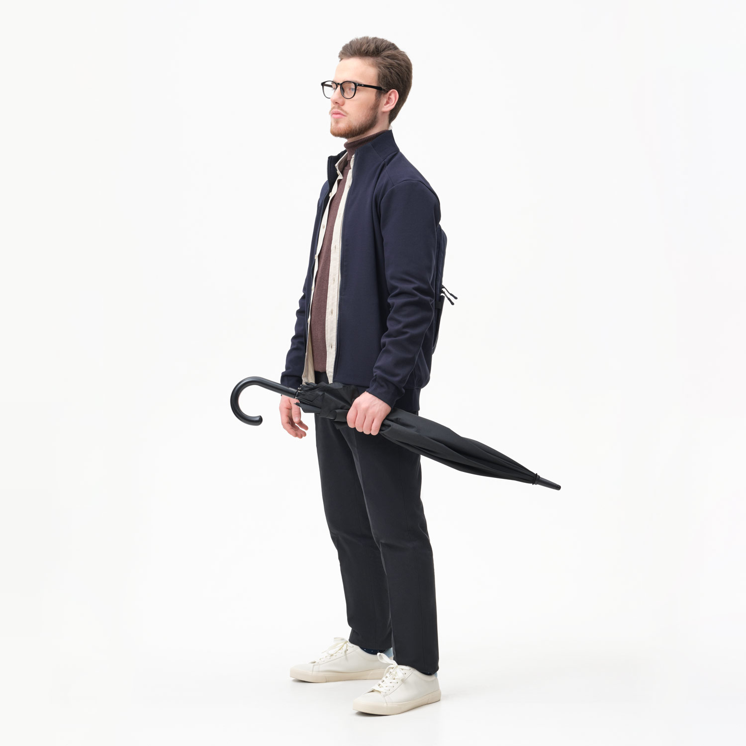 Зонт-трость Dune, черный-12