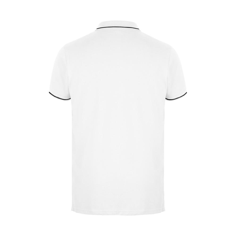 Рубашка-поло мужская SPECTRUM, короткий рукав 195, белый, черный-2