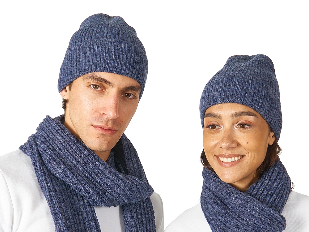 Подарочный набор  Nordend, темно-синий меланж-4