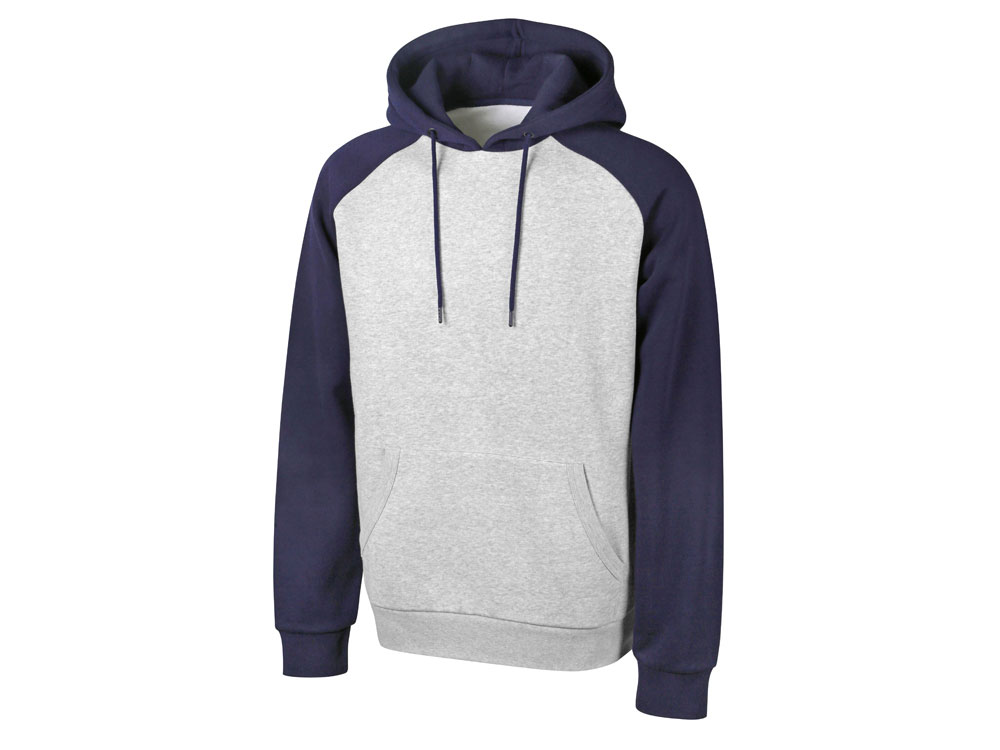 Толстовка с капюшоном Dublin мужская, темно-синий/серый меланж-4