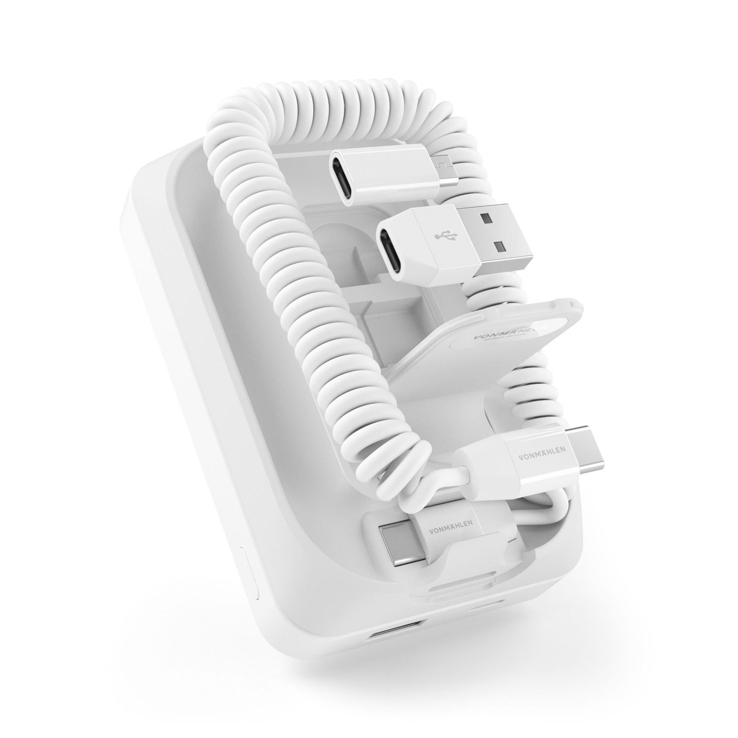 Магнитный внешний аккумулятор Allroundo Pro, 10 000 мАч, белый-1