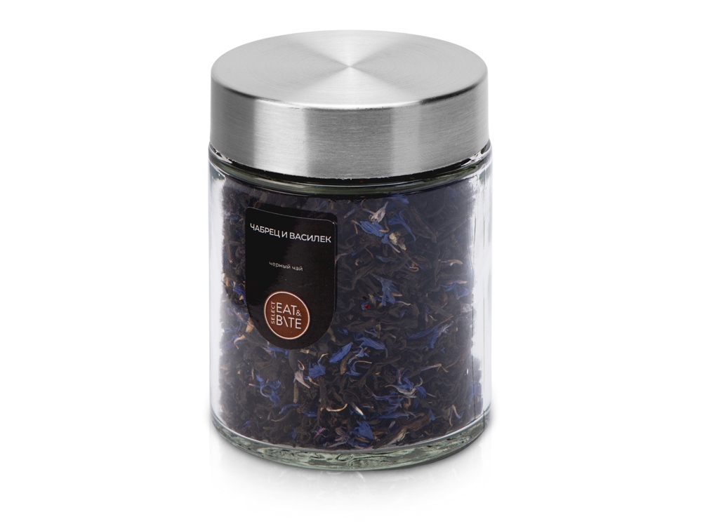 Подарочный набор c пледом, френчпрессом, чаем и медом, черный-10