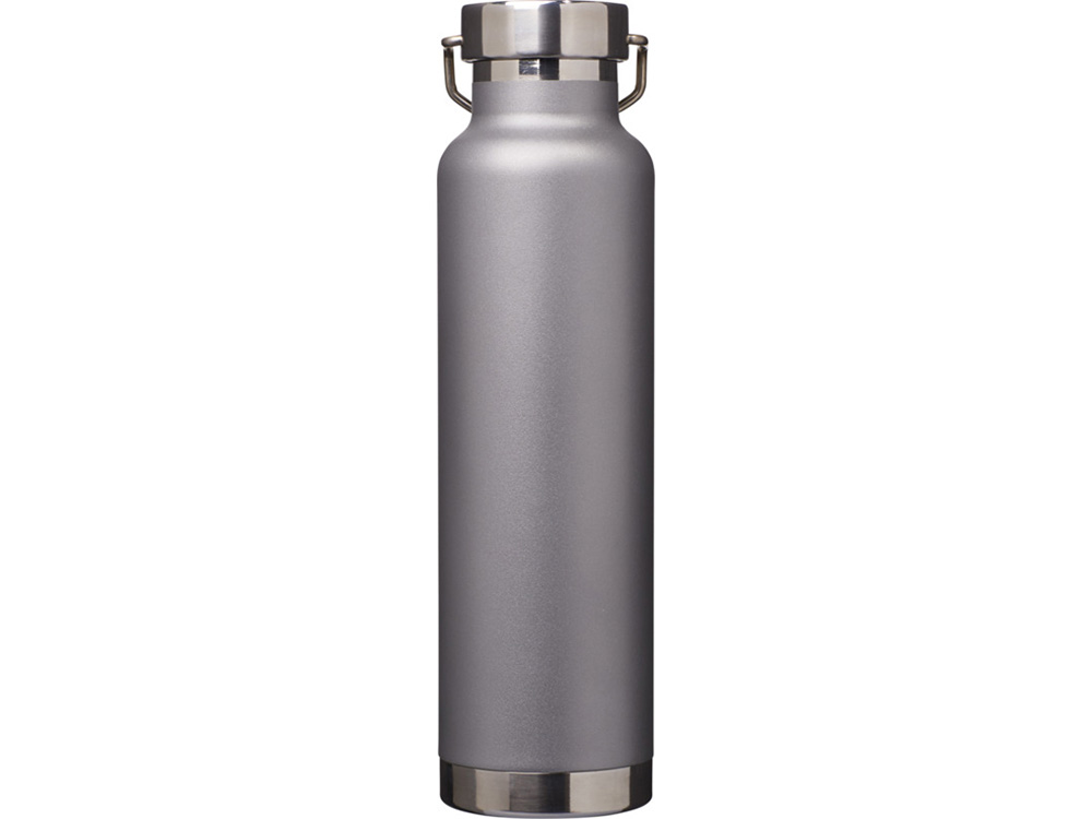 Бутылка для воды с вакуумной изоляцией Thor объемом 650 мл из переработанной нержавеющей стали, сертифицированной по стандарту RCS - Серый-2