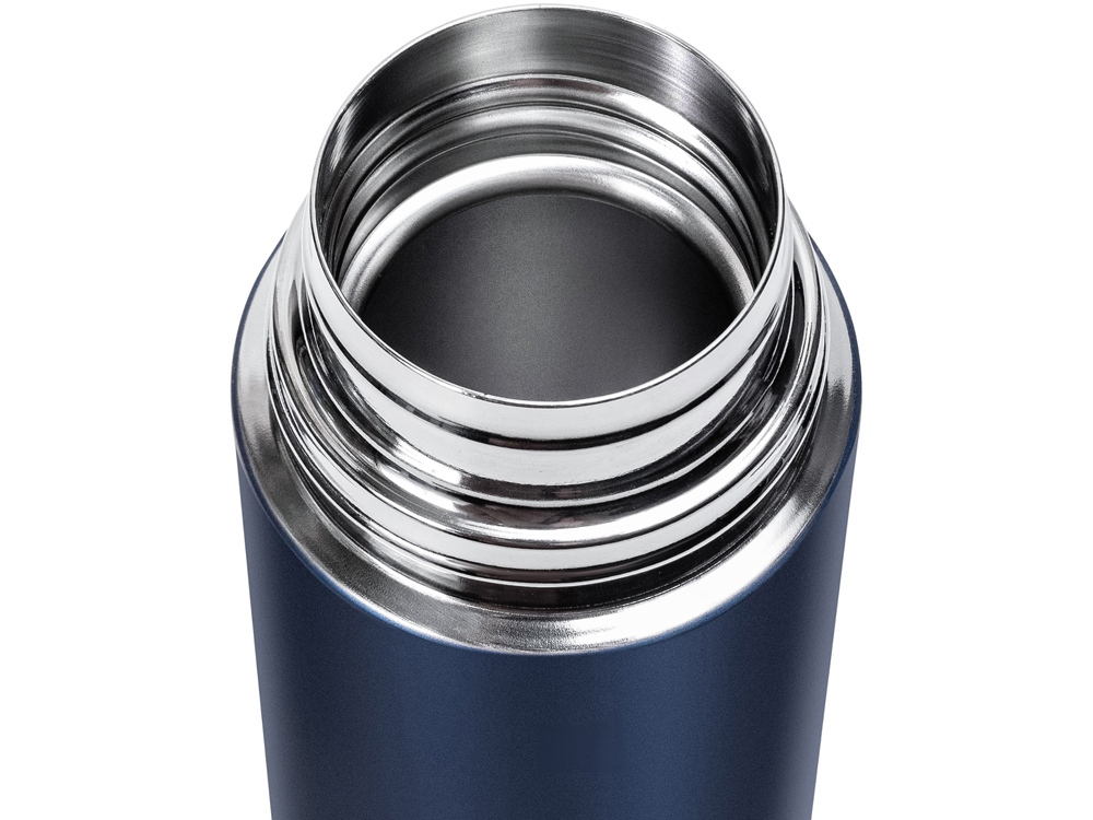 Термос Relaxika 101 (0,35 литра), темно-синий (без лого)-4