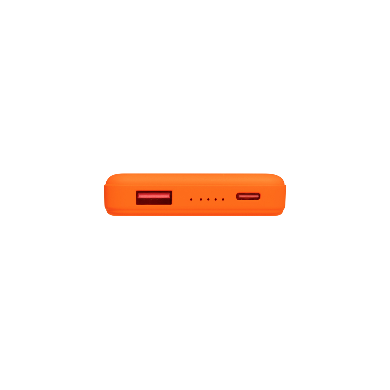 Внешний аккумулятор Ларго PD (Largo PD) 5000mAh с функцией беспроводной зарядки 15W, оранжевый-5