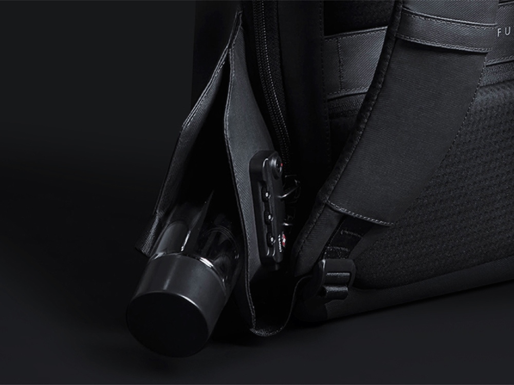 Водостойкий антикражный рюкзак Hipack для ноутбука 15.6, черный-8