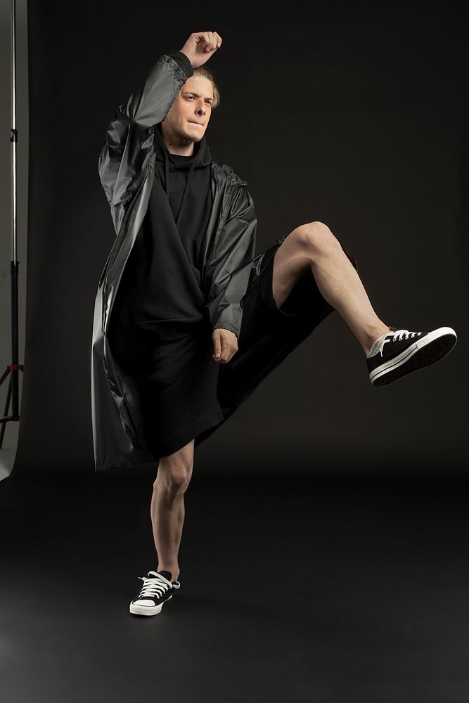 Дождевик R2, черный-9