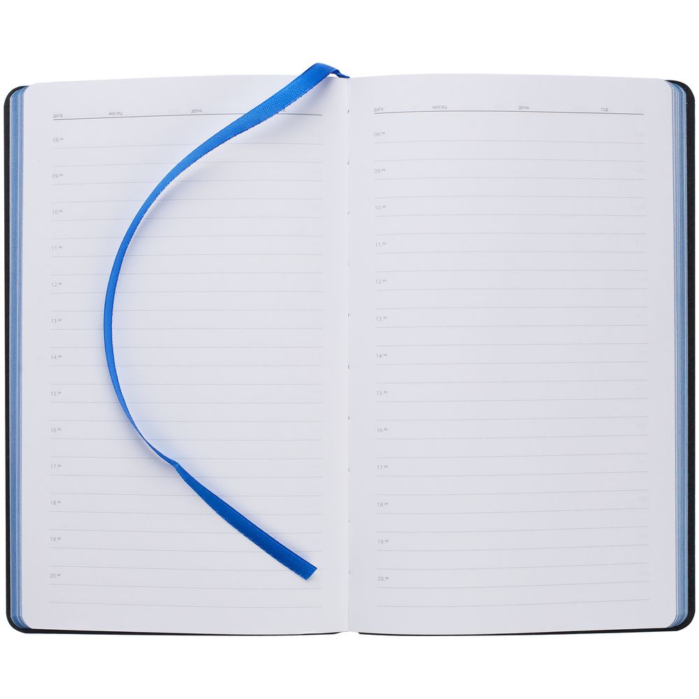 Ежедневник Nice Twice, недатированный, черный с синим-2
