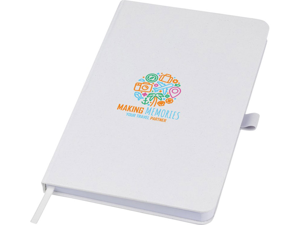 Блокнот Fabianna с мятой бумагой в твердой обложке, белый-6