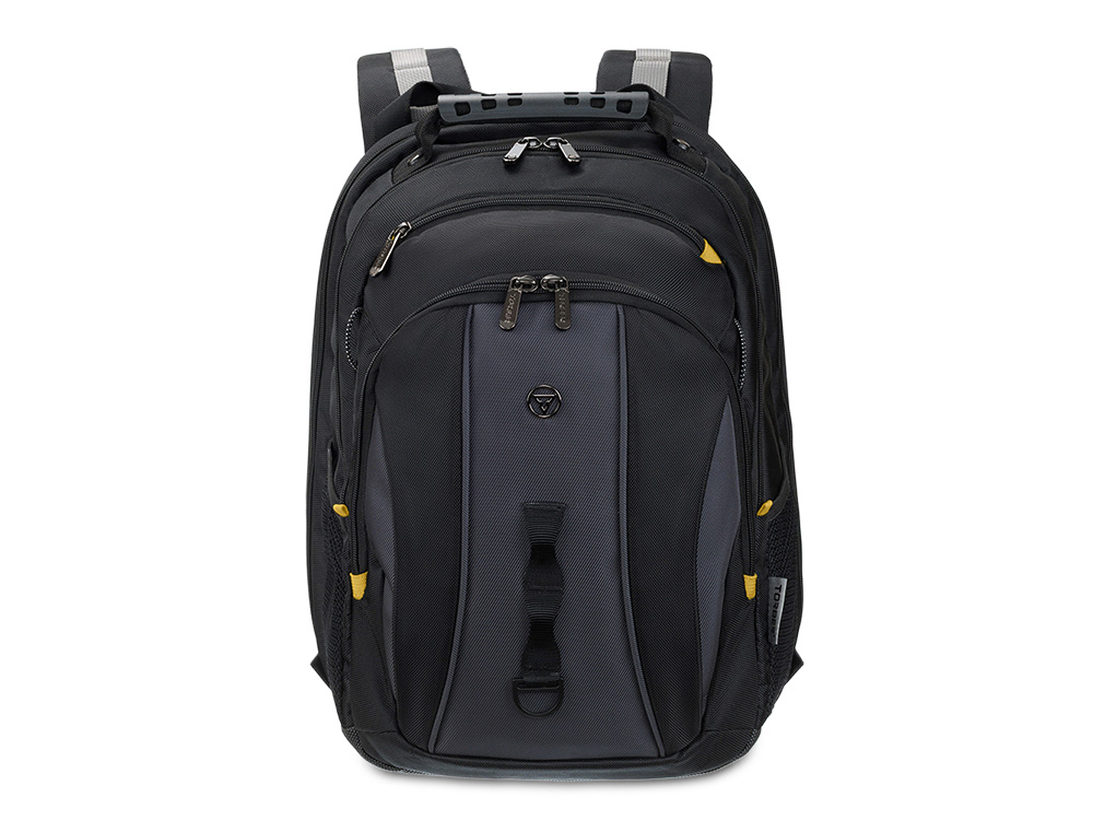 Рюкзак TORBER МЕГАПОЛИС с отделением для ноутбука 15.6, чёрный/серый, полиэстер, 37 х 17 х 45 см-0