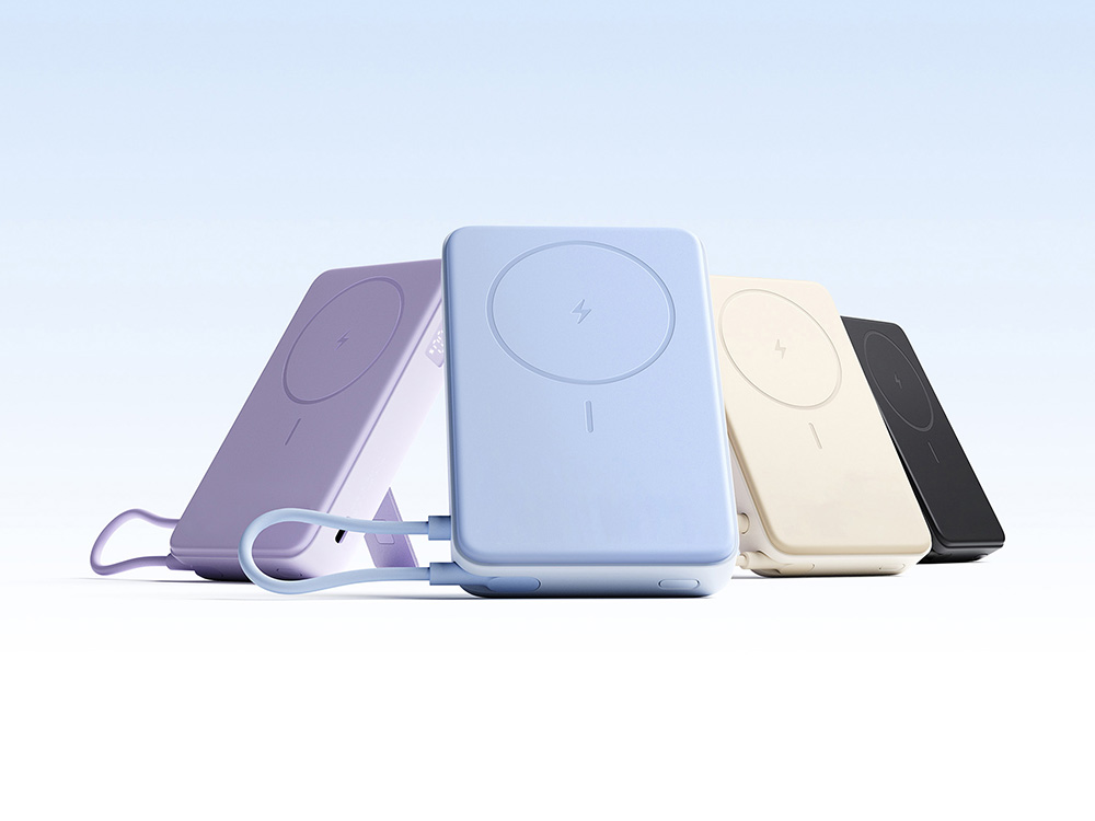 Внешний аккумулятор Xiaomi Magnetic Power Bank 10000 with Built-in Stand Purple-7