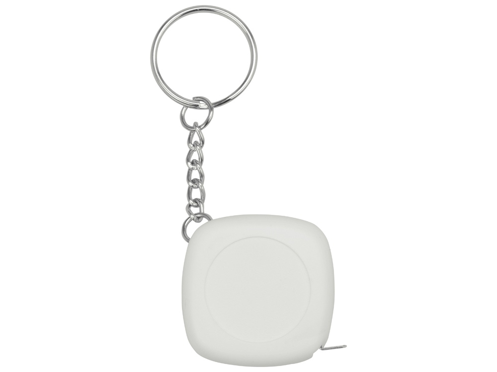 Брелок-рулетка 1м Block, белый-2