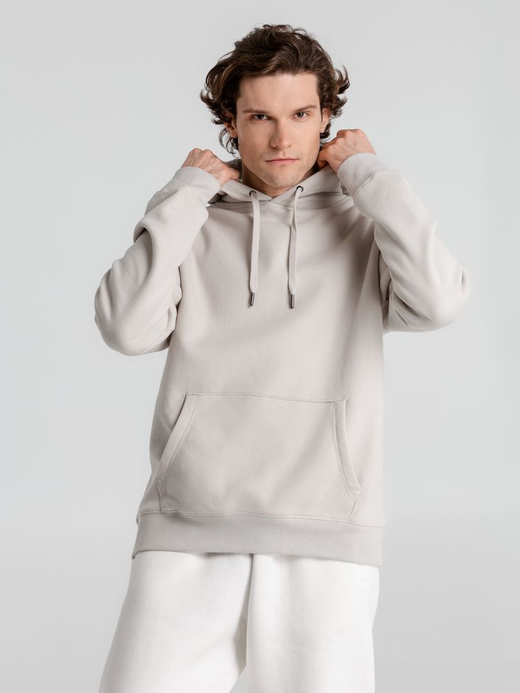 Толстовка с капюшоном унисекс King, дымчато-серая-1