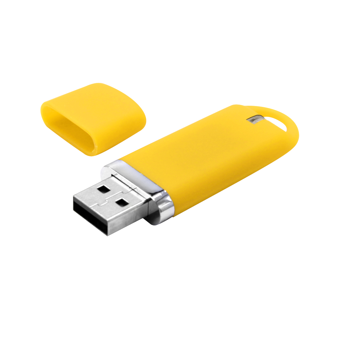 Флешка Shape с покрытием Софт Тач 16 GB, Жёлтый-1