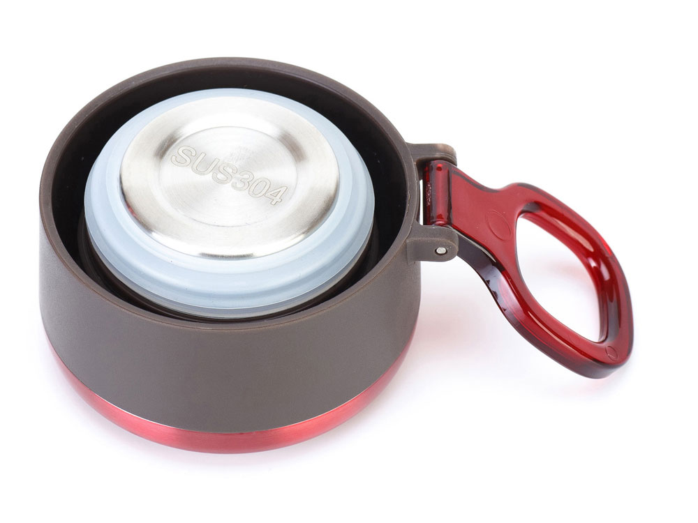 Термокружка Stinger, 0,42 л, сталь/пластик, красный глянцевый, 7,5 х 6,9 х 22,2 см-2