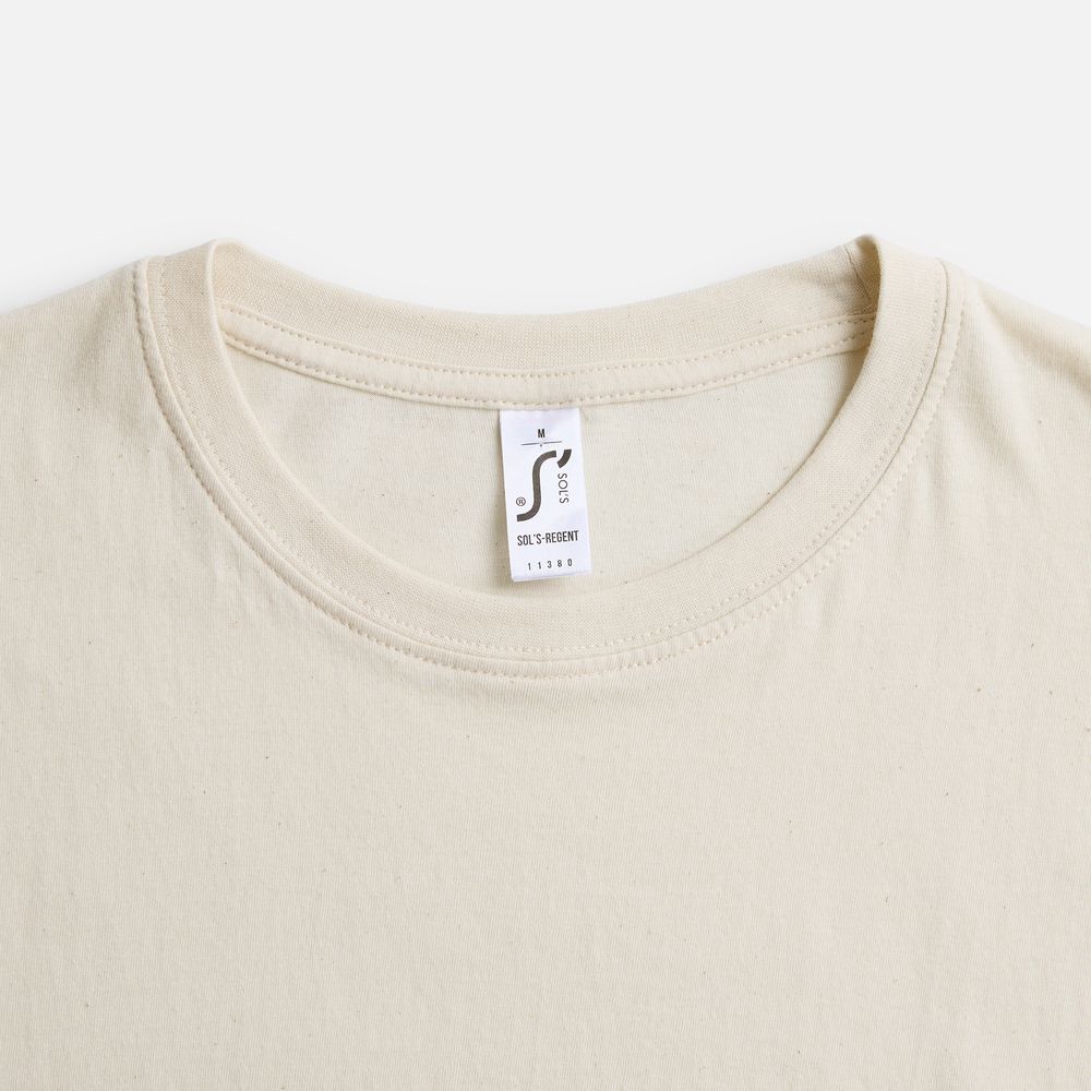 Футболка унисекс Regent 150, светло-бежевая (неокрашенная)-3