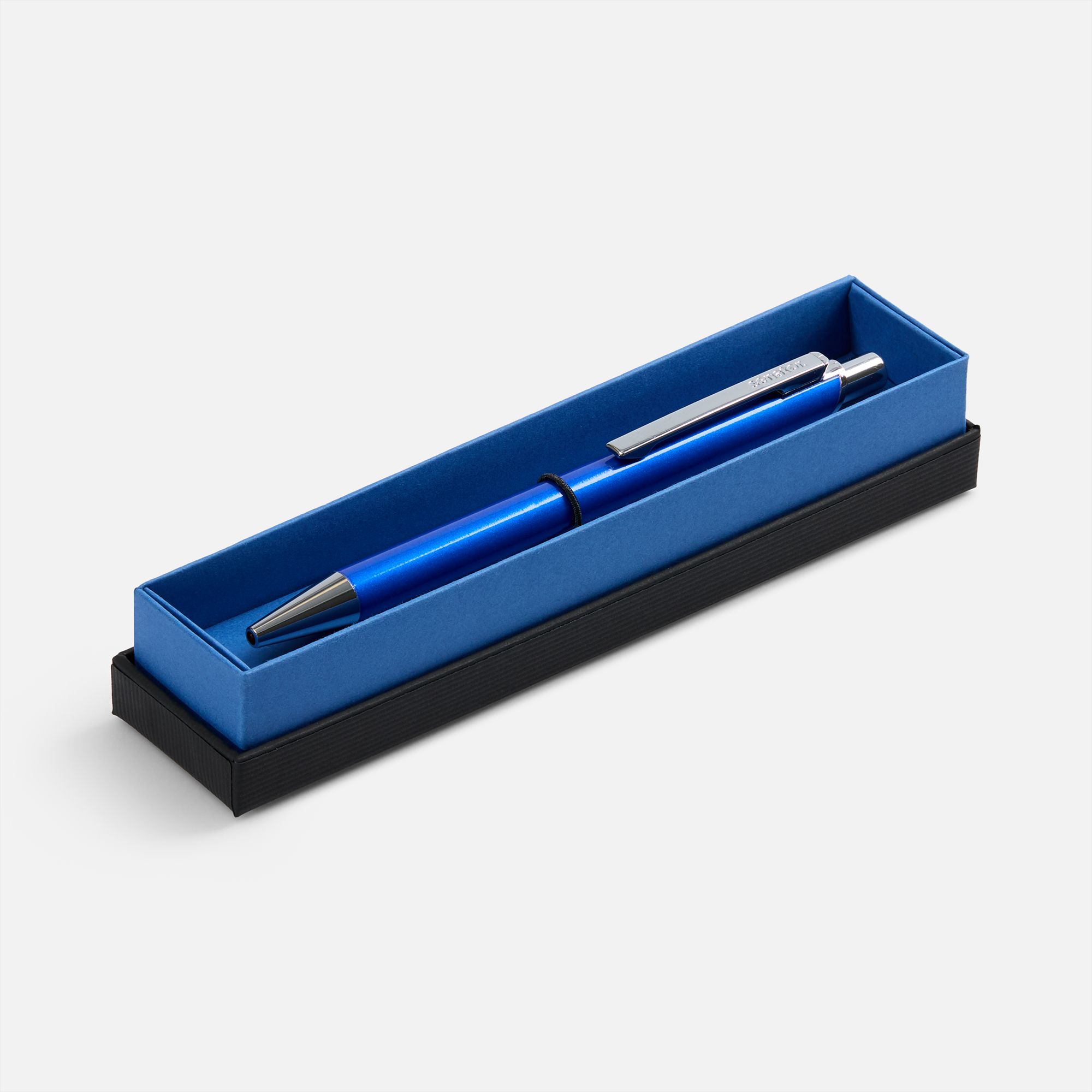 Ручка шариковая Arvent Glossy в футляре, синяя-0