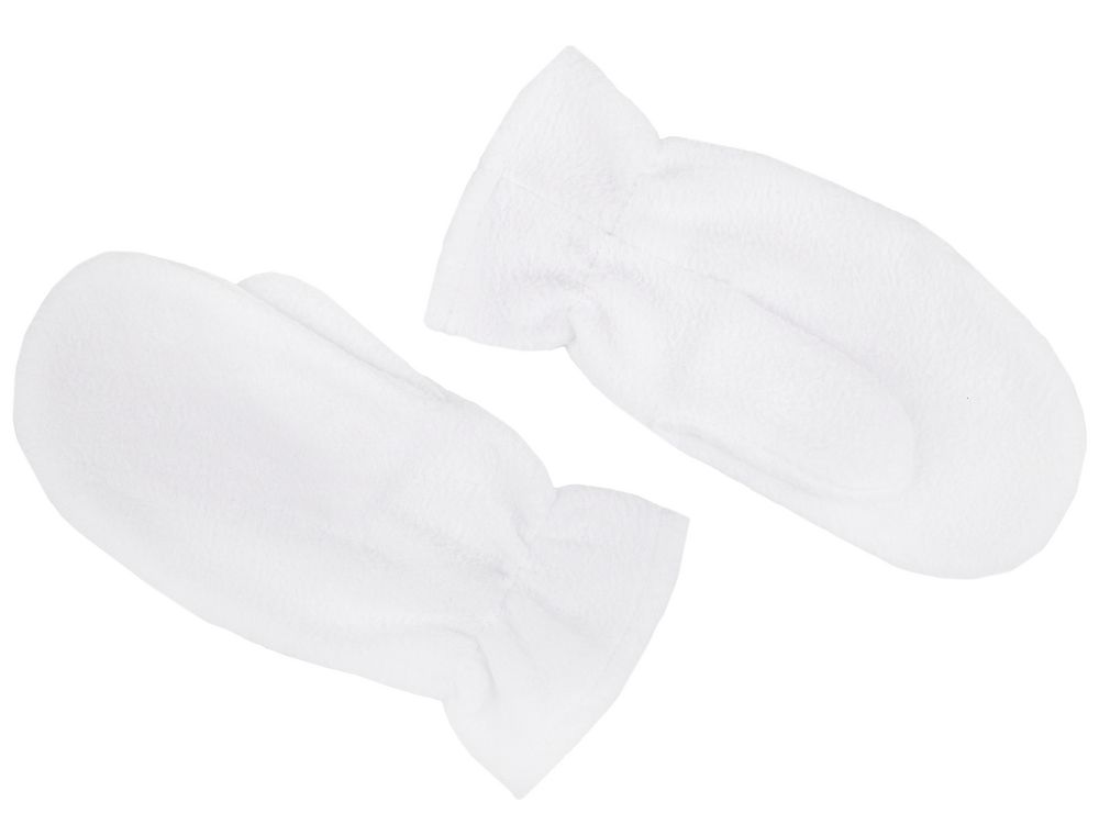 Варежки Fleecy, белые-1