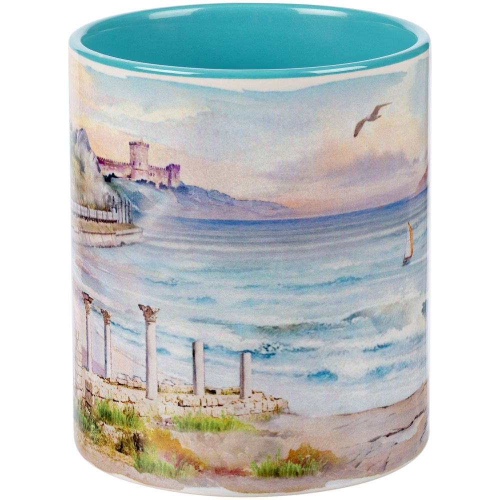 Кружка Promo Plus для сублимационной печати, бирюзовая-3