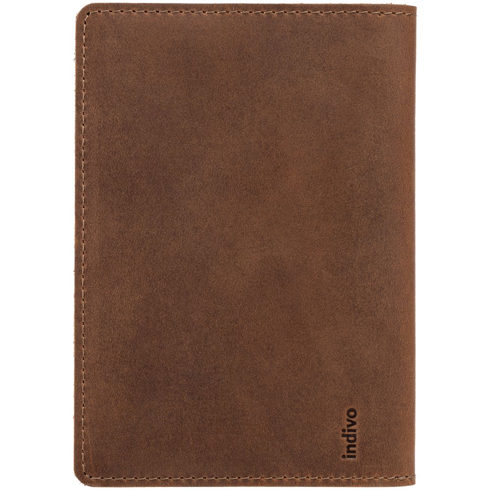 Обложка для паспорта inStream, коричневая-1