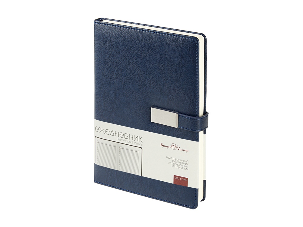 Ежедневник недатированный А5 Verona, синий-0
