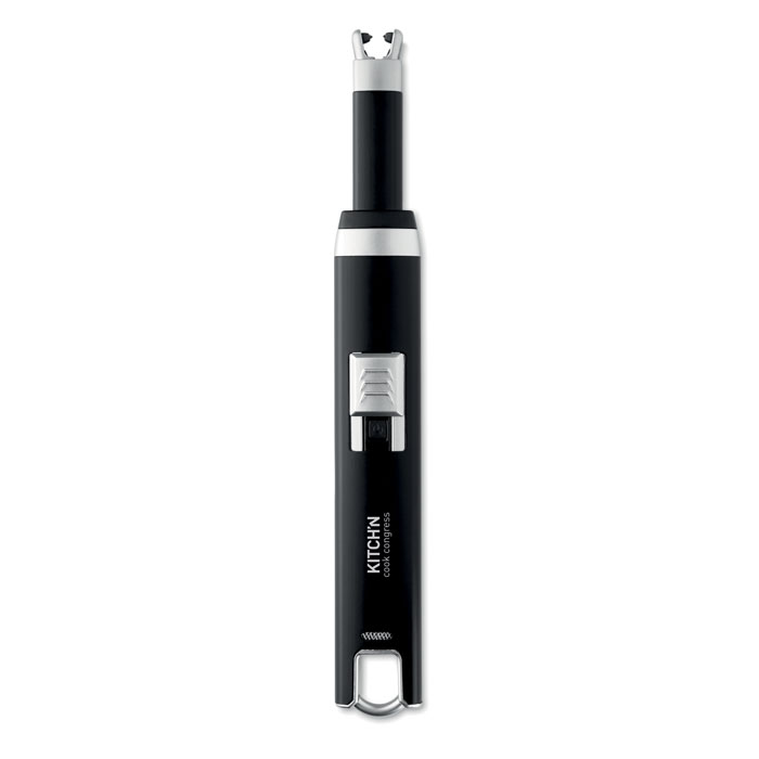 Большая USB зажигалка, черный-11