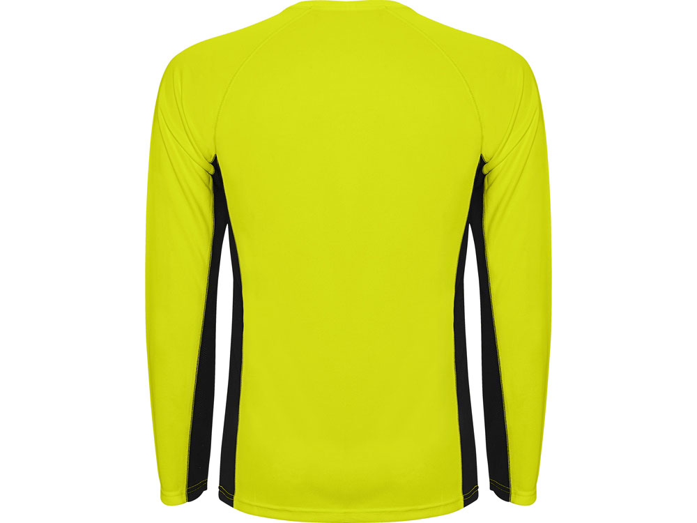Футболка Shanghai  мужская с длинным рукавом, неоновый желтый/черный-1