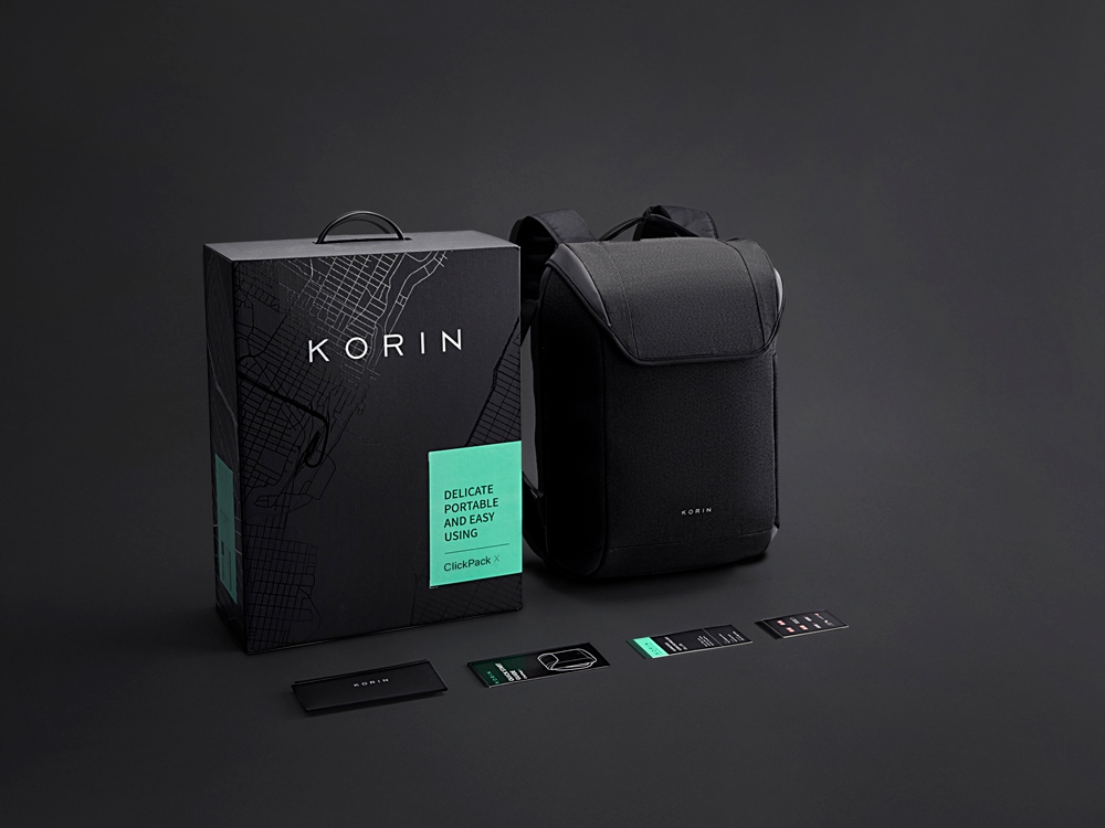 Водостойкий антикражный рюкзак Clickpack для ноутбука 15.6, черный-22