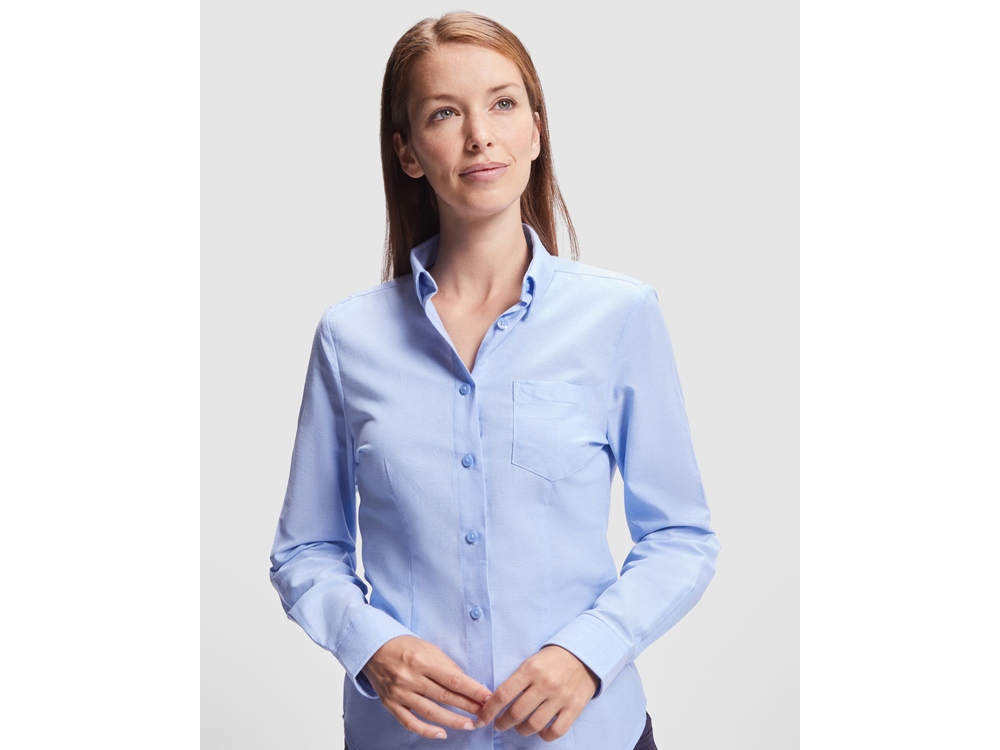 Рубашка женская Oxford, небесно-голубой-4