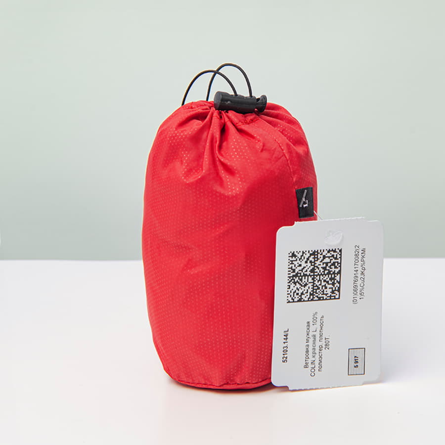 Ветровка унисекс COLIN, красный-5