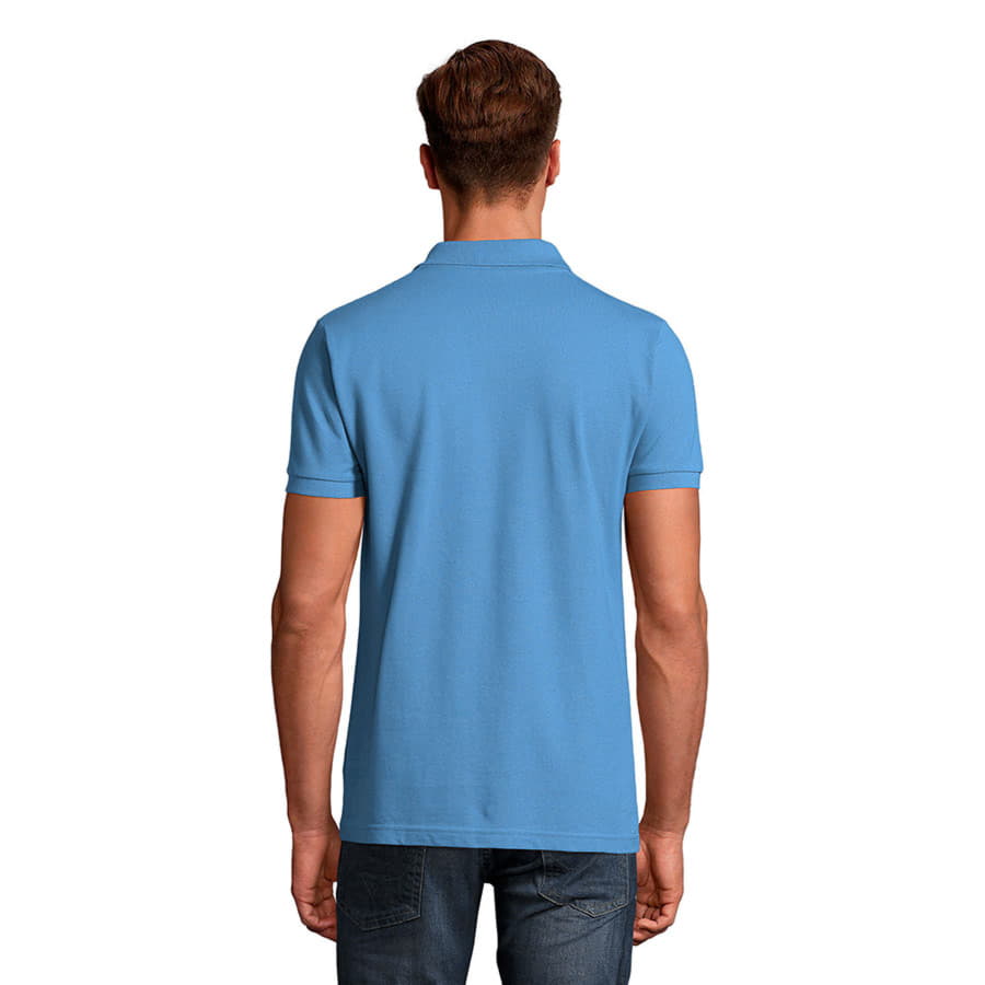 Поло мужское PERFECT MEN 180, голубой-2