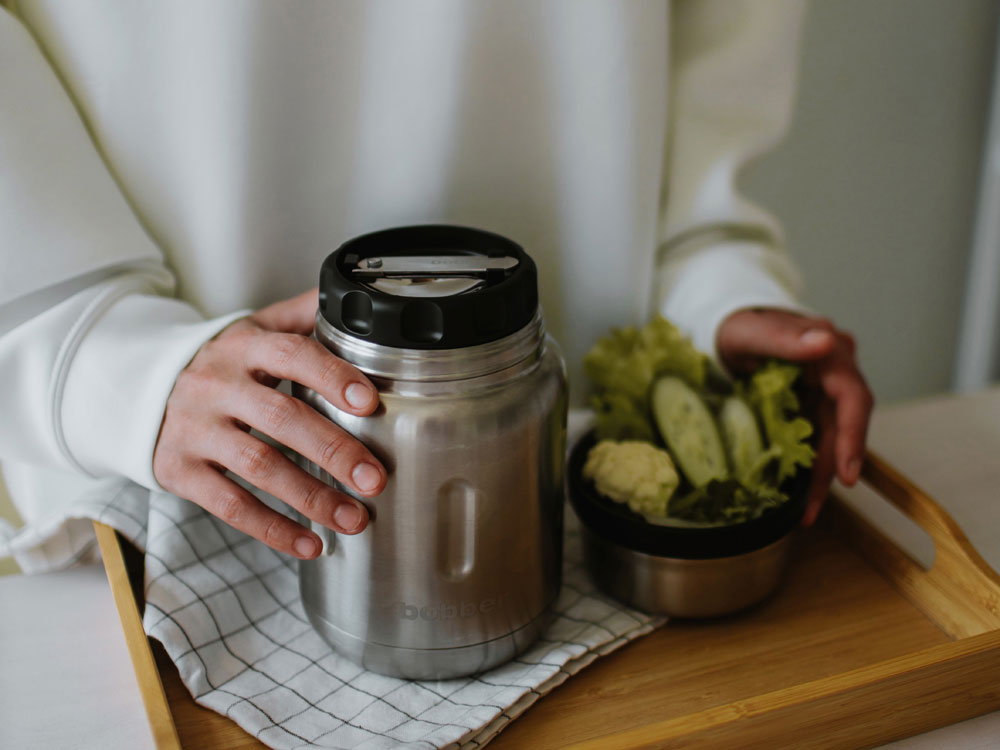 Термос для еды, вакуумный, бытовой, тм bobber. Объем 0.7 литра. Артикул Jerrycan-700 Glossy-6