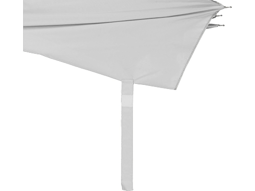 Зонт-трость полуавтомат Майорка, серебристый-2