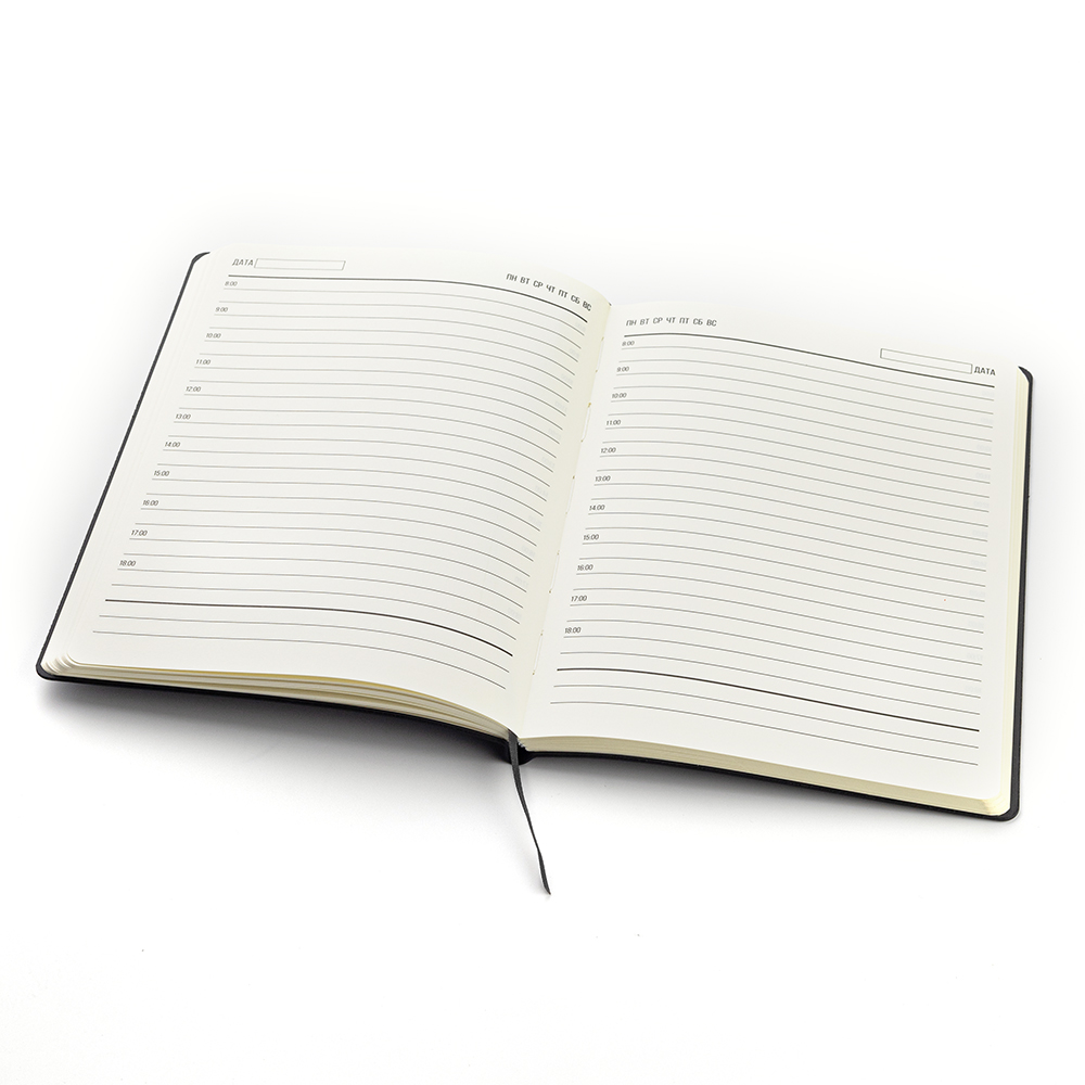 Ежедневник A5 недатированный Esmeralda в мягком переплёте, Чёрный / Золотой-1