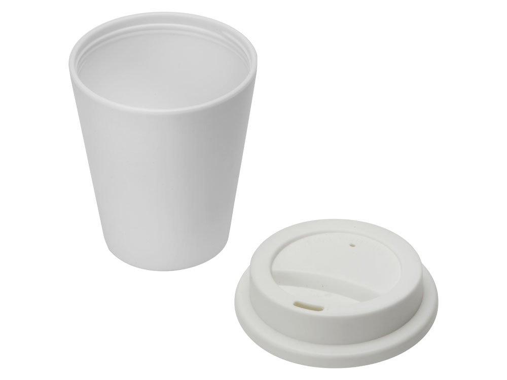 Антибактериальный набор с блокнотом и стаканом  Safe work, белый-1