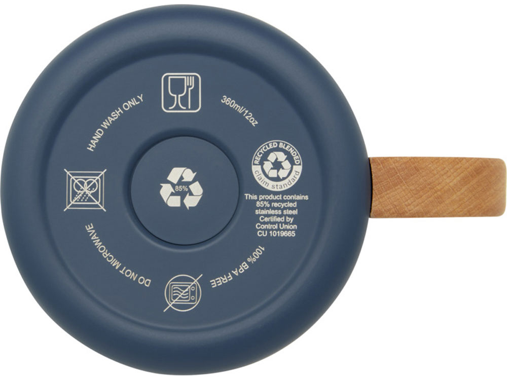 Кружка Bjorn объемом 360 мл с медной вакуумной изоляцией, темно-синий-4